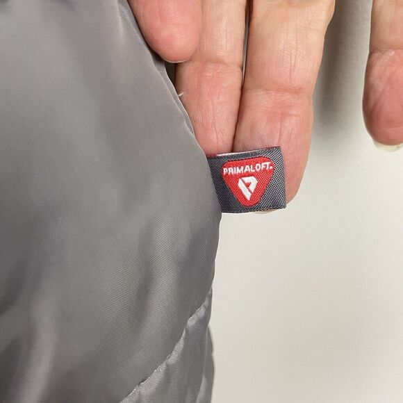 Brooks Brothers Reversible Puffer Vest Mens Medium Silver Navy Quilted Classic - Picture 10 of 15